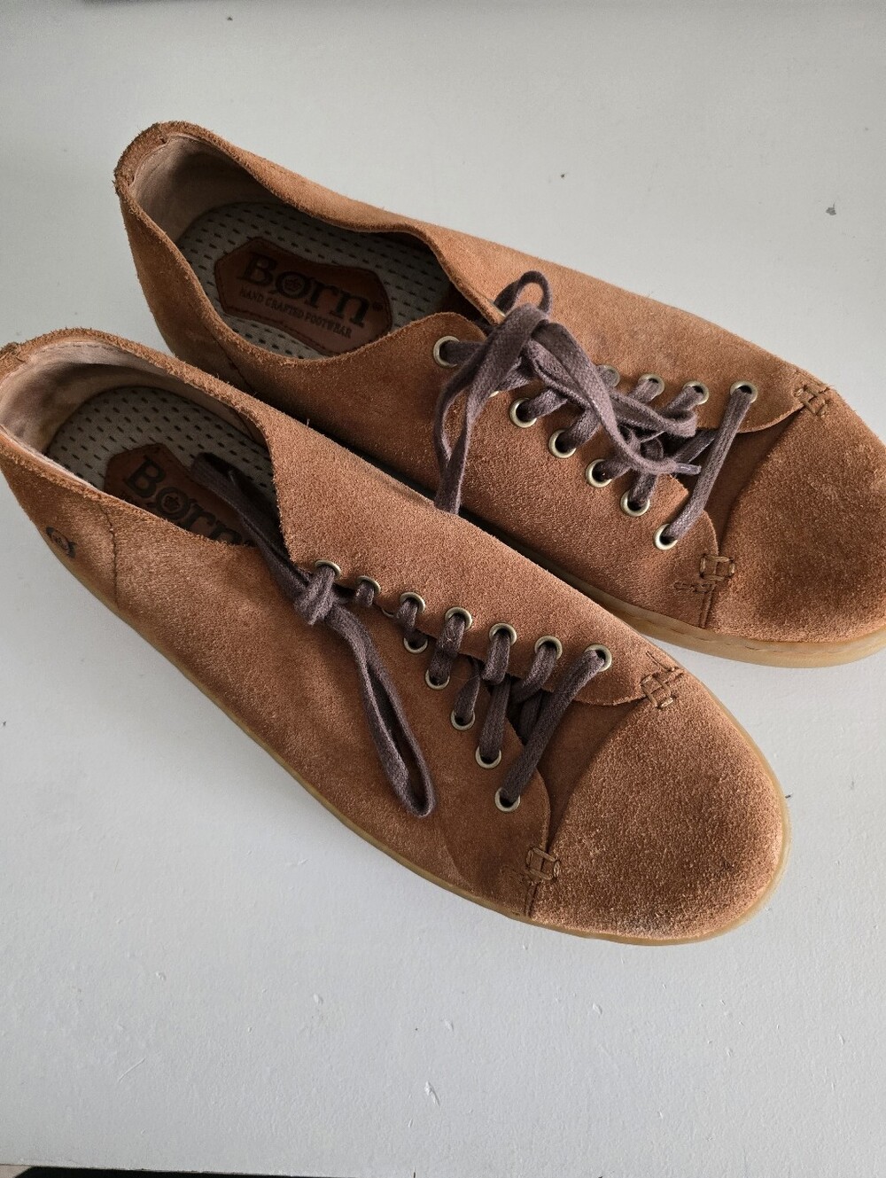 Børn Bayne Sport Suede Low-Top Sneakers - Caramel Brown - Size 8.5 - Picture 2 of 7
